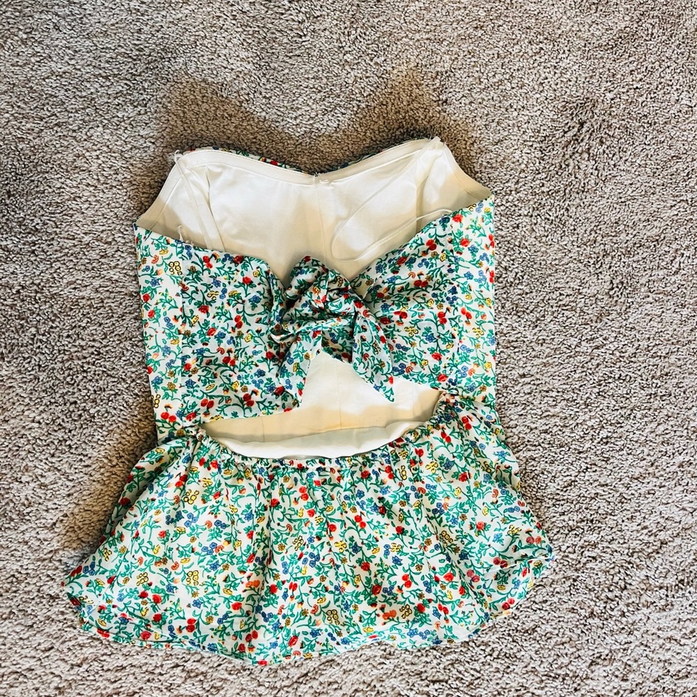 Guess Floral Corset Top - Picture 2 of 3